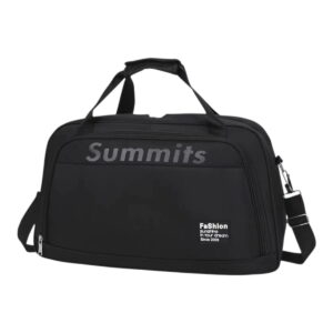 ORMI Τσάντα Ταξιδιού Μαύρη 49x30x20cm | Ελαφριά Cabin Bag Γυμναστηρίου & Ταξιδιού