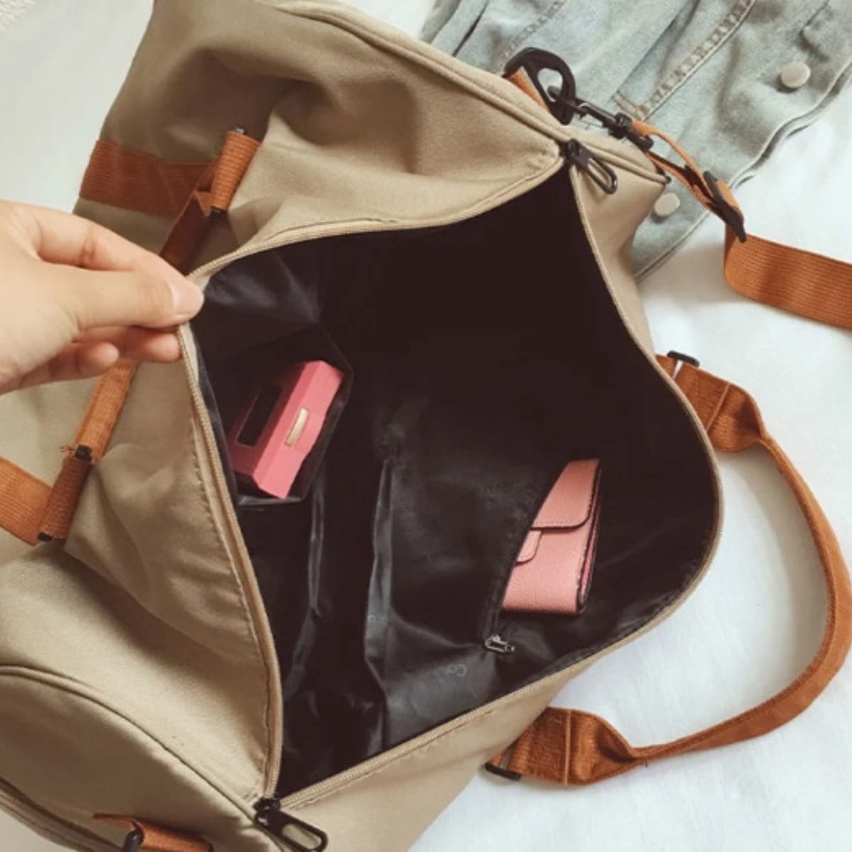 Ormi Σακ Βουαγιάζ 33L Duffel Bag Υφασμάτινο 50x26x28cm για Ταξίδια & Γυμναστήριο - Image 3