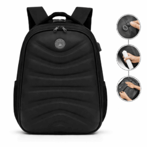 ORMI 6751 Σακίδιο Πλάτης Hard Shell με USB & Vacuum Compression 48x34x19cm