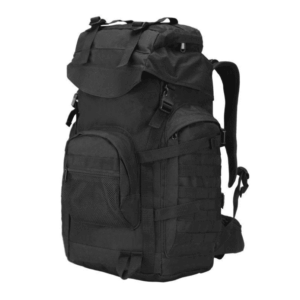 Jetbags RZ-A51 Αδιάβροχο Ορειβατικό Σακίδιο 50L - Tactical Backpack Μαύρο 60x40x30cm