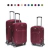 R&J 888-2 Σετ Υφασμάτινες Βαλίτσες 3 Τεμαχίων (20-24-28”) – Ανθεκτικές με Ρόδες 360° για Ταξίδια & Cabin